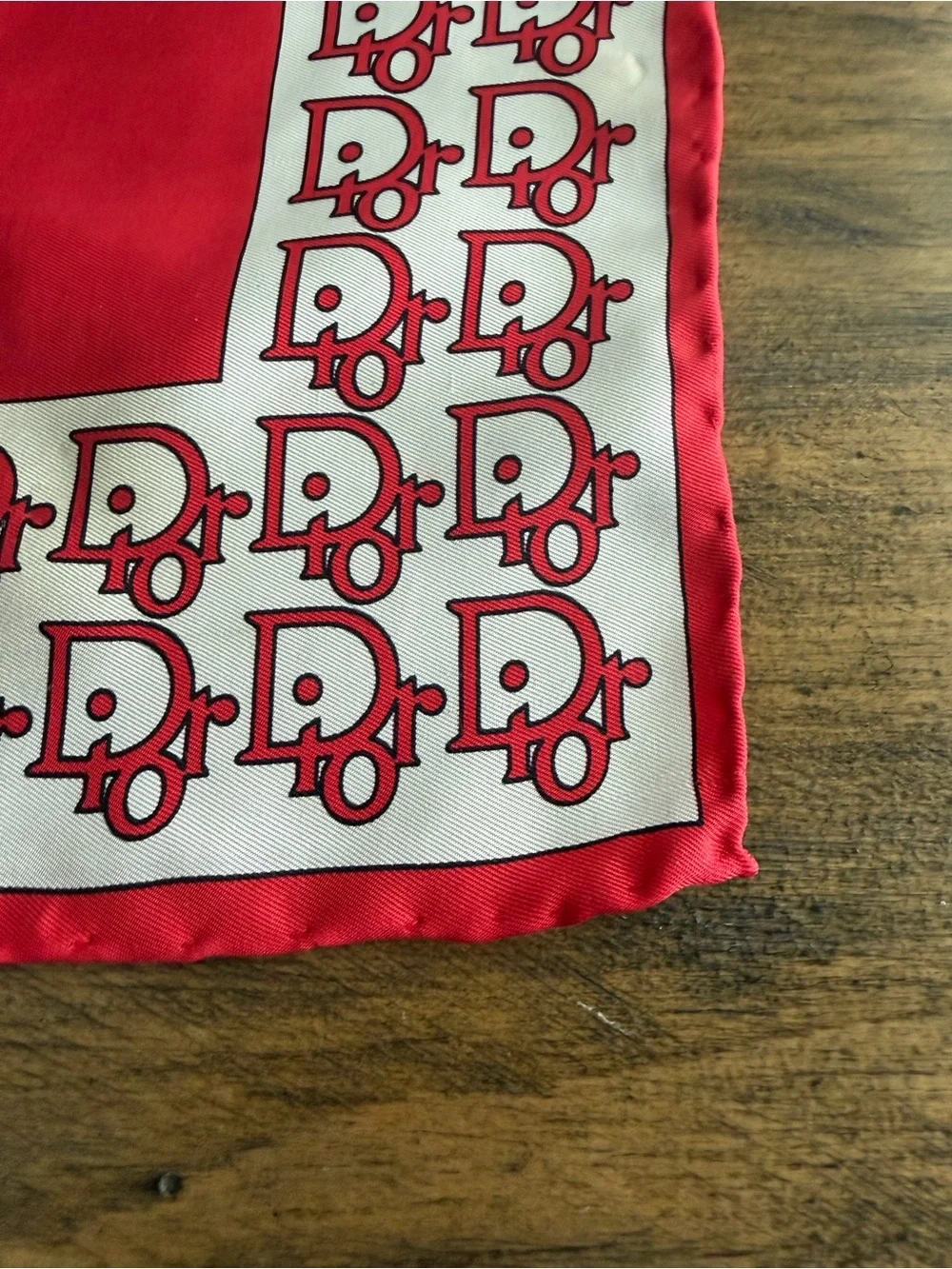 Dior Logo Printed Silk Scarf Bandana